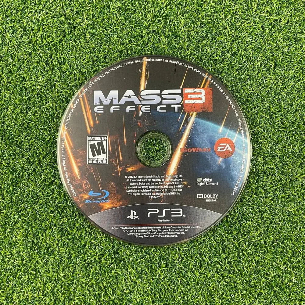 Mass Effect 3 (Sony PlayStation 3, 2012) PS3 Game Disc Only